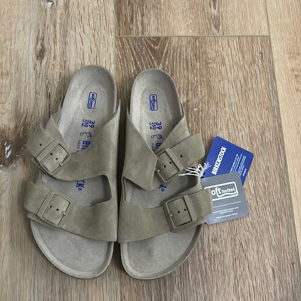 Birkenstock Soft bed sandals.